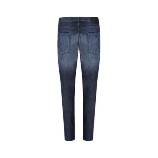 Emporio Armani Logo Plaque Slim-Fit Jeans