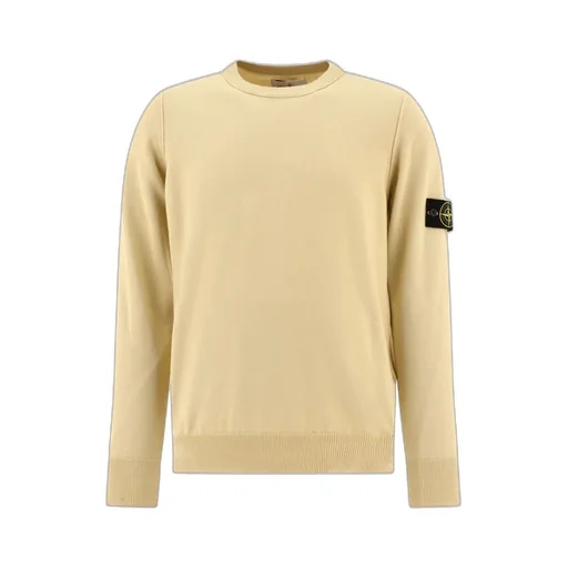 Stone Island Compass Patch Crewneck Knitted Jumper