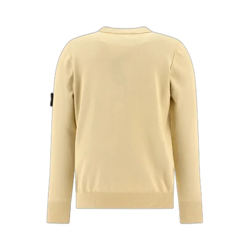 Stone Island Compass Patch Crewneck Knitted Jumper