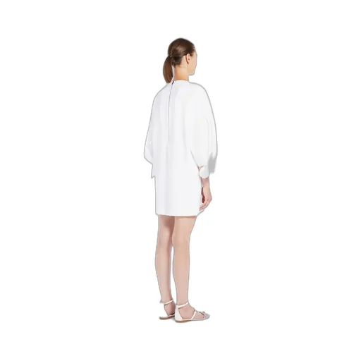 Max Mara Logo Printed Crewneck Dress