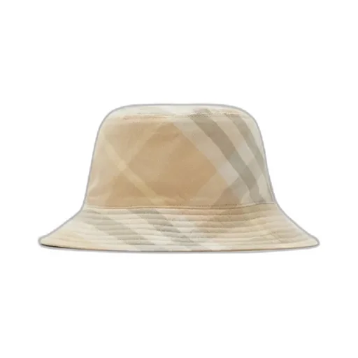 Burberry Check-Pattern Reversible Pull-On Bucket Hat