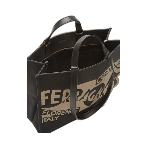 Salvatore Ferragamo Logo Detailed Top Handle Bag