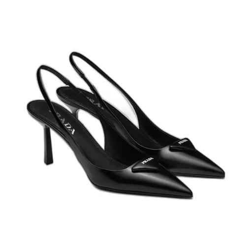 Prada Pointed-Toe Slingback Pumps