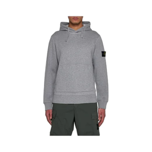 Stone Island Logo Patch Drawstring Hoodie