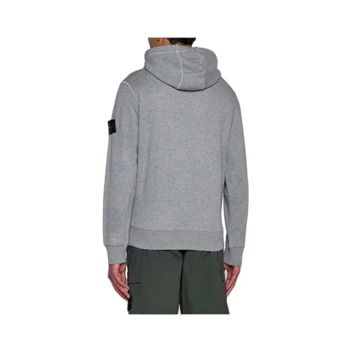 Stone Island Logo Patch Drawstring Hoodie