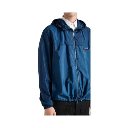 Prada Triangle-Logo Zipped Jacket