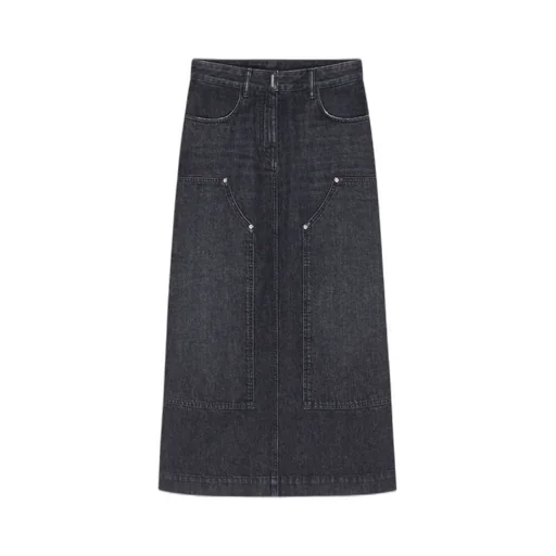 Givenchy Denim Midi Skirt