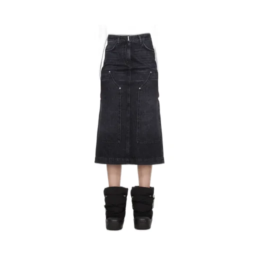Givenchy Denim Midi Skirt