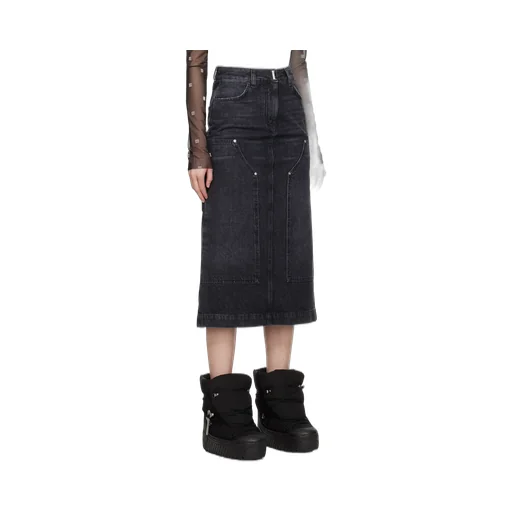 Givenchy Denim Midi Skirt
