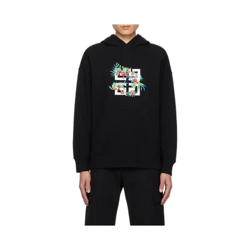Givenchy 4G Floral Printed Drawstring Hoodie