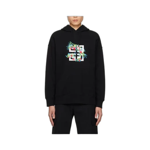 Givenchy 4G Floral Printed Drawstring Hoodie