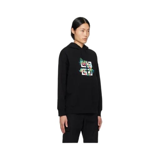 Givenchy 4G Floral Printed Drawstring Hoodie