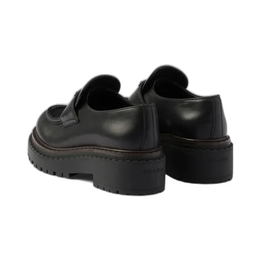 Prada Triangle-Logo Slip-On Loafers