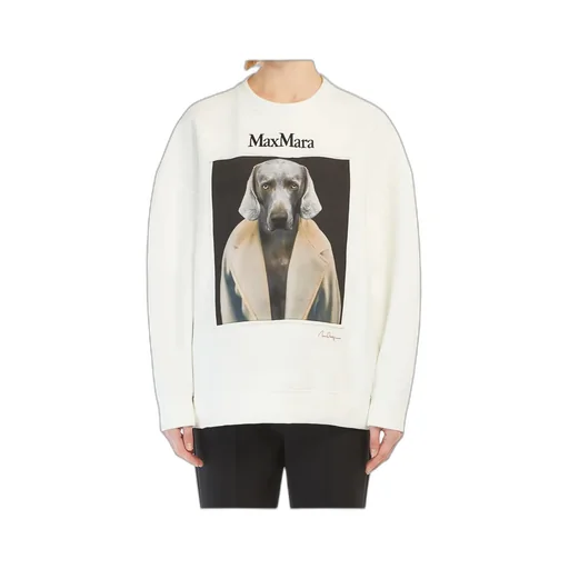 Max Mara Logo Embroidered Crewneck Sweatshirt