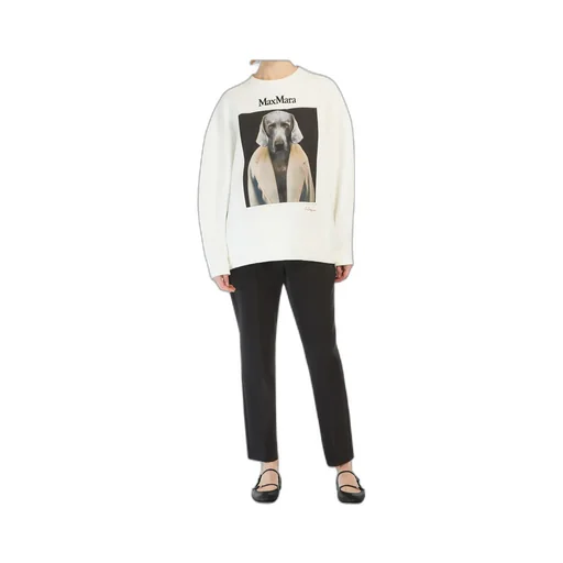Max Mara Logo Embroidered Crewneck Sweatshirt