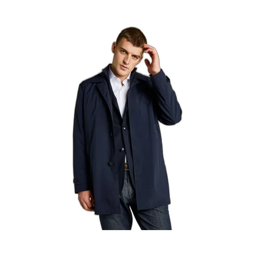 Fay Single-Breasted Long-Sleeved Coat