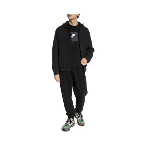 Stone Island Logo Printed Crewneck Sweatshirt