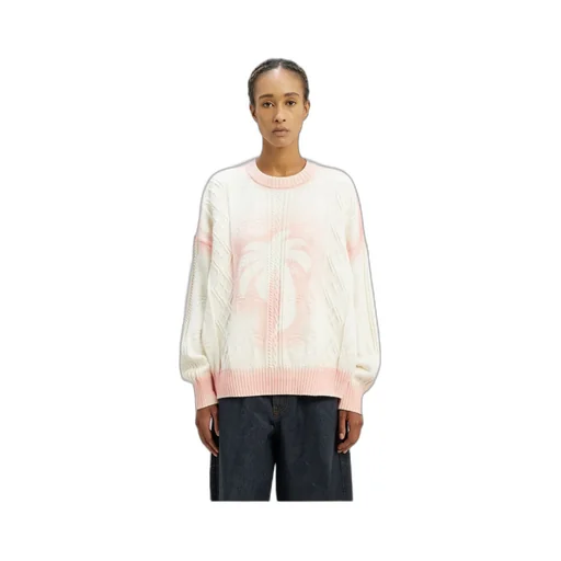 Palm Angels Sprayed Palm Crewneck Jumper