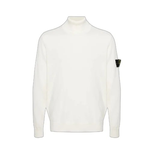 Stone Island Logo Patch Roll-Neck Jumper