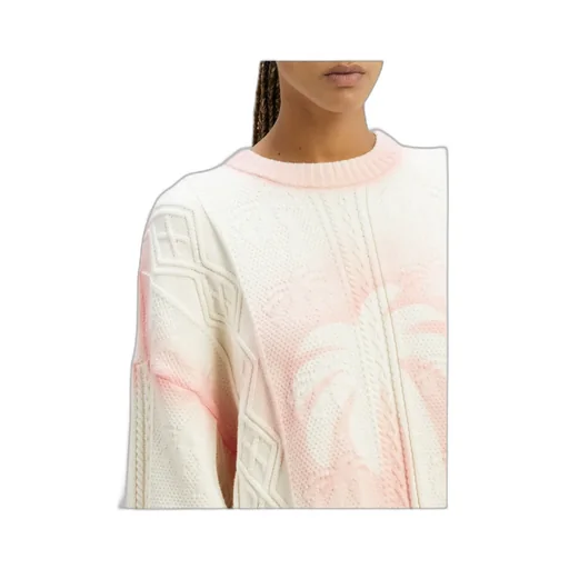 Palm Angels Sprayed Palm Crewneck Jumper