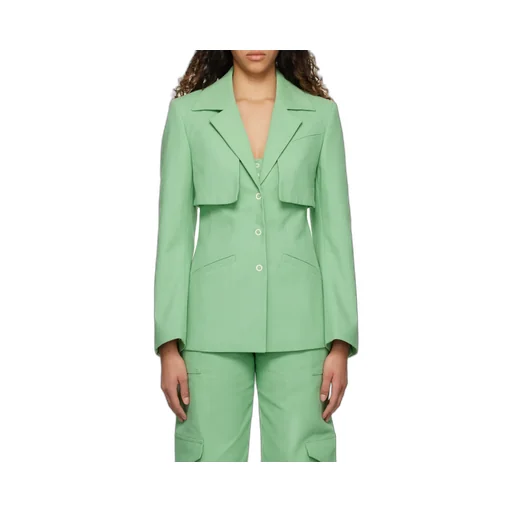 Ganni Single-Breasted Tailored Blazer