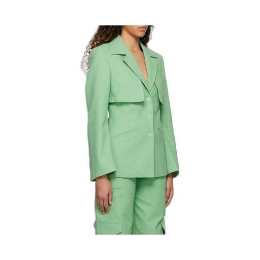 Ganni Single-Breasted Tailored Blazer