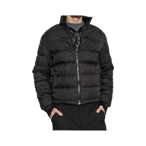 Versace Barocco-Printed Zipped Padded Jacket