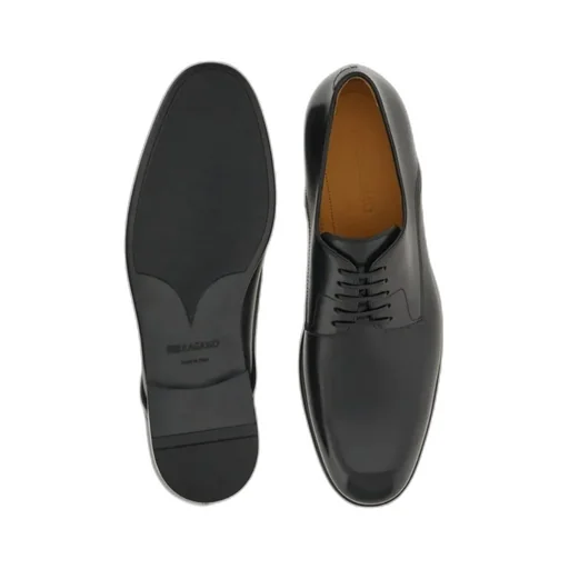 Salvatore Ferragamo Almond-Toe Lace-Up Derby Shoes