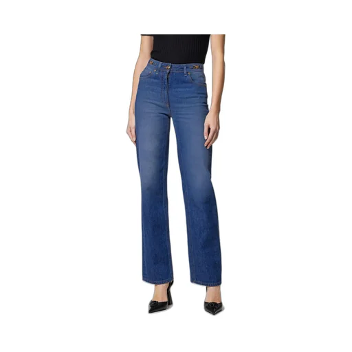 Versace High-Waist Straight-Leg Jeans