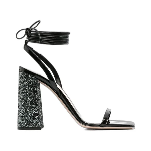 Glitter-Heel Sandals