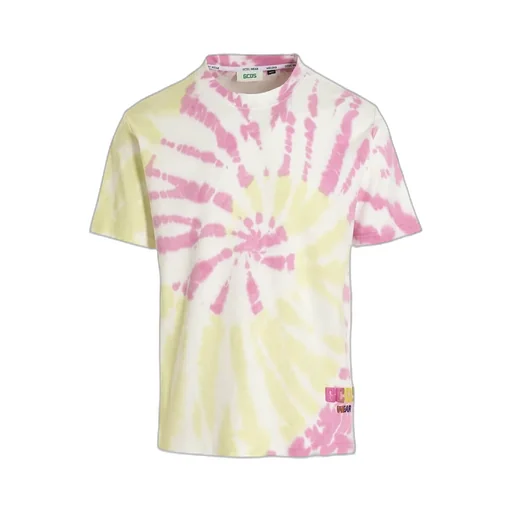 Gcds Logo Printed Tie-Dye Crewneck T-Shirt