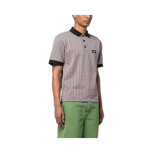 Logo-Patch Jacquard Polo Shirt
