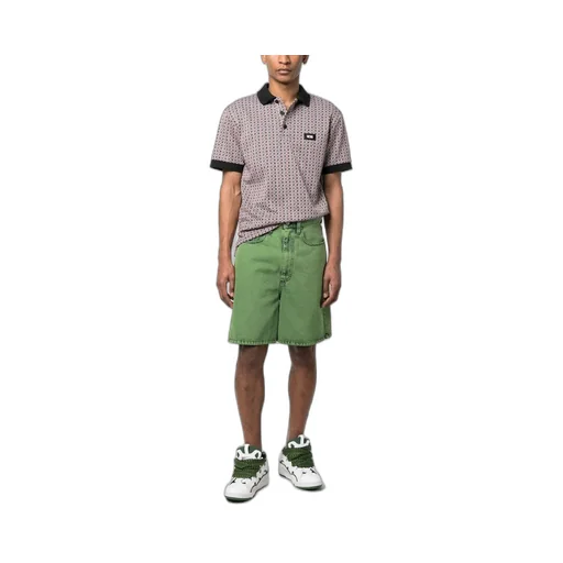 Logo-Patch Jacquard Polo Shirt