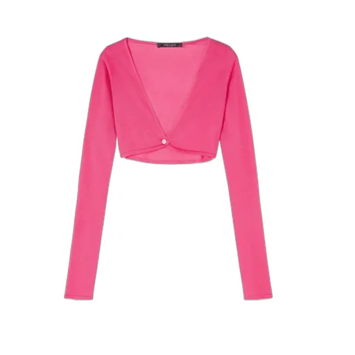 Medusa Cropped Buttoned Cardigan