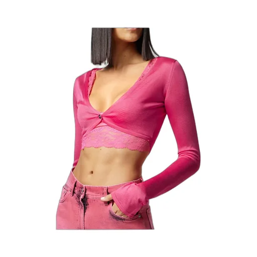Medusa Cropped Buttoned Cardigan