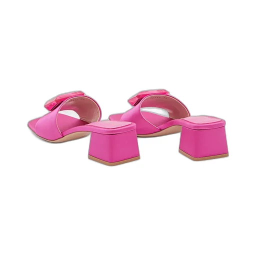 Gianvito Rossi Square Toe Slip-On Sandals