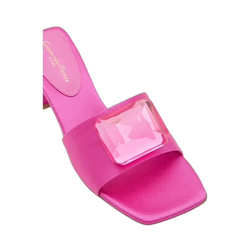 Gianvito Rossi Square Toe Slip-On Sandals