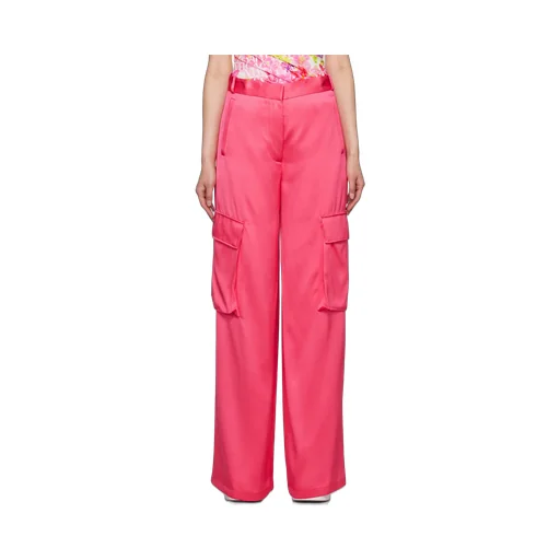Versace High-Waisted Wide-Leg Cargo Pants