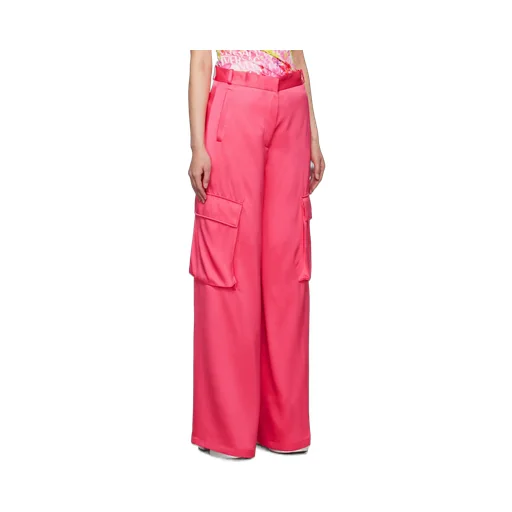 Versace High-Waisted Wide-Leg Cargo Pants