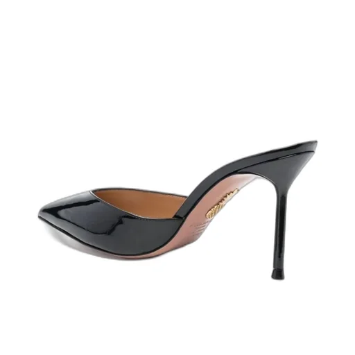 Aquazzura V Plexi Pointed-Toe Slingback Pumps