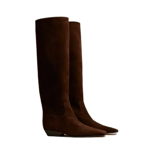 Khaite The Marfa Classic Flat Knee High Boots