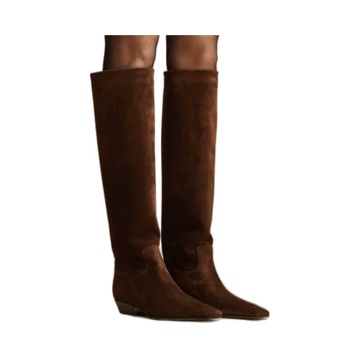Khaite The Marfa Classic Flat Knee High Boots