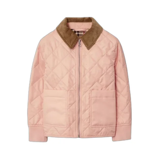 Burberry Kids Otis Quilted Zipped Jacket