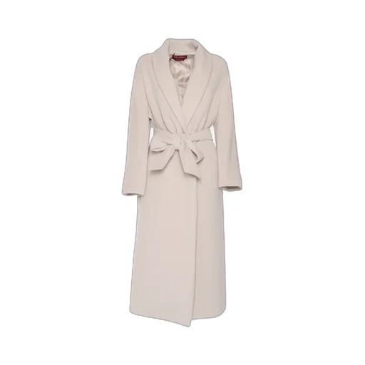 Max Mara Studio Belted Long-Sleeved Coat