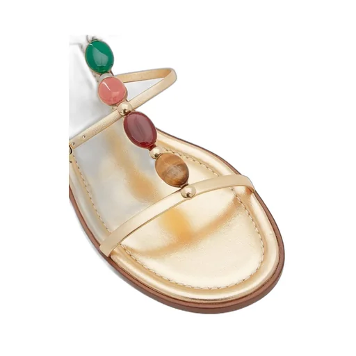 Gianvito Rossi Shanti Embellished Flat Sandals