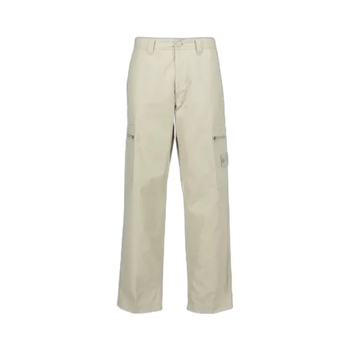 Stone Island Mid-Rise Compass-Badge Wide-Leg Trousers