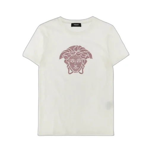 Versace Kids Medusa Embellished Crewneck T-Shirt