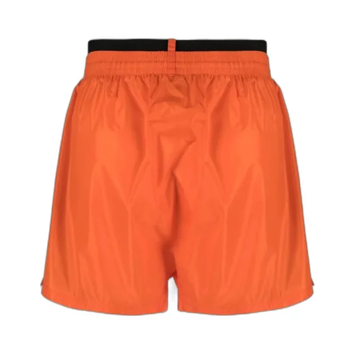 Double Logo-Waist Swim Shorts