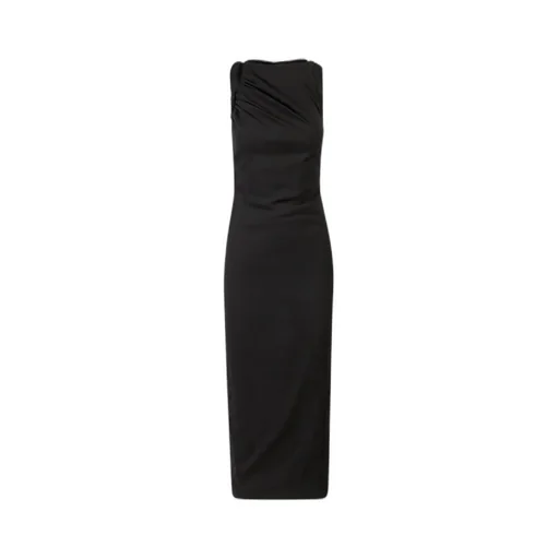 Versace Cut-Out Detailed Crewneck Midi Dress