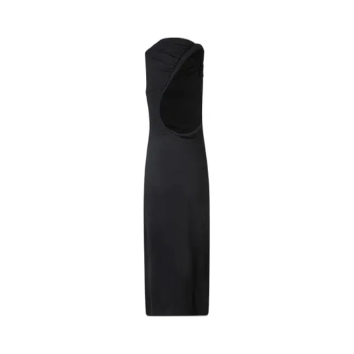 Versace Cut-Out Detailed Crewneck Midi Dress